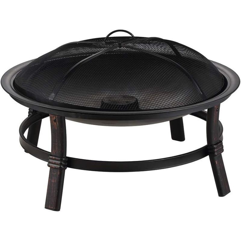 Brushed Copper Wood Burning Outdoor