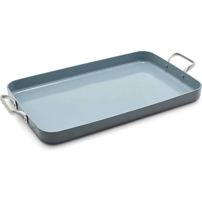 18"x11" Double‑Burner Griddle Pan