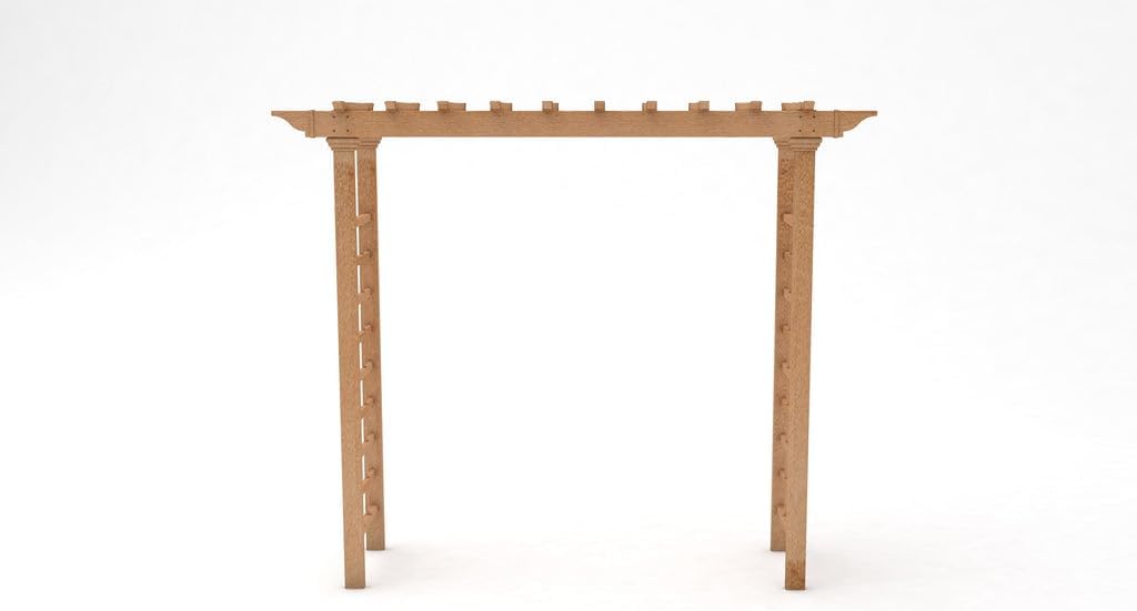 Carolina Grande Brown Vinyl Garden Arbor