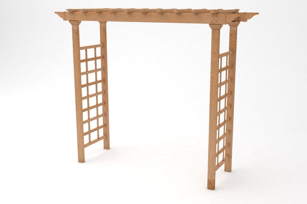 Carolina Grande Brown Vinyl Garden Arbor