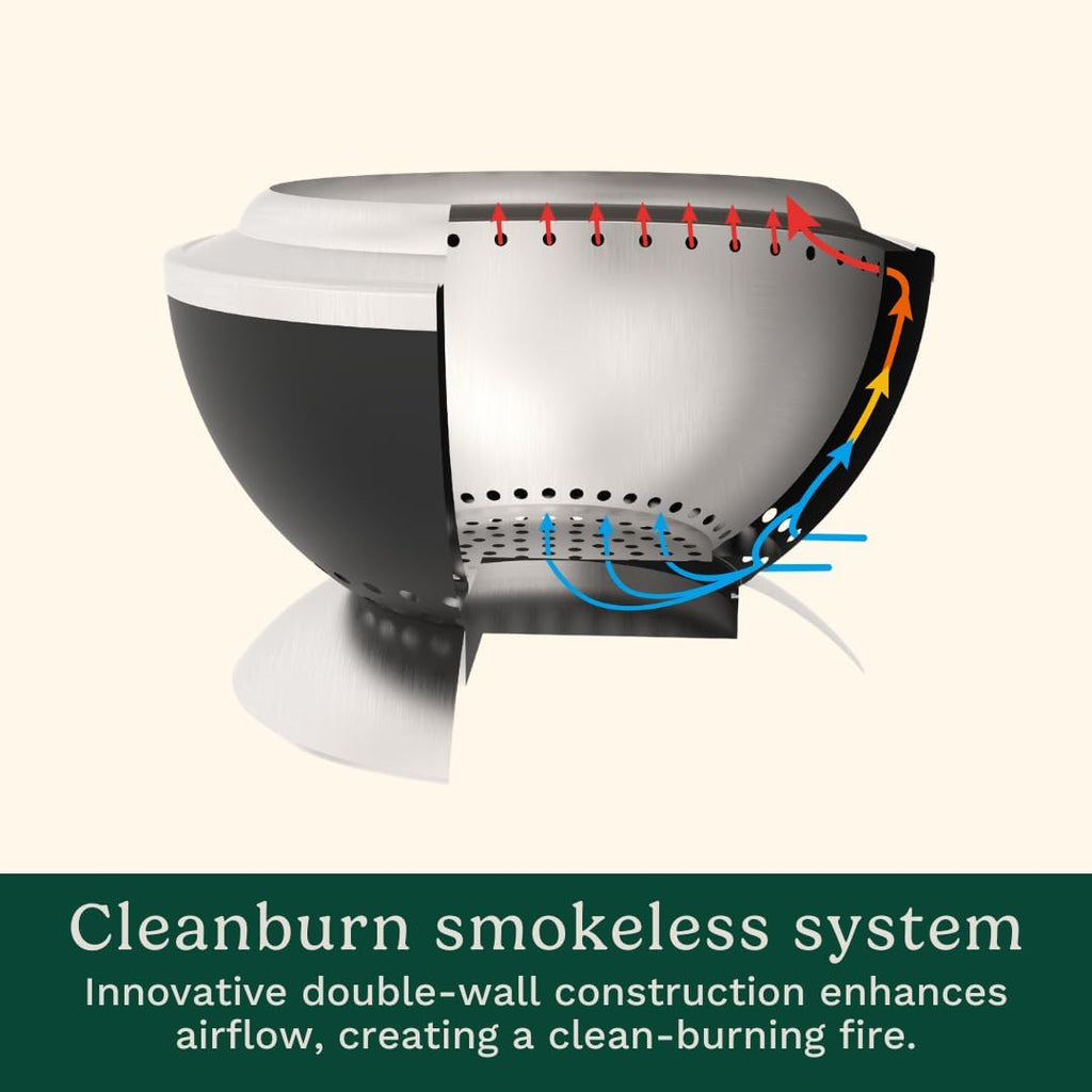 24" Cleanburn Smokeless Wood Fire Pit