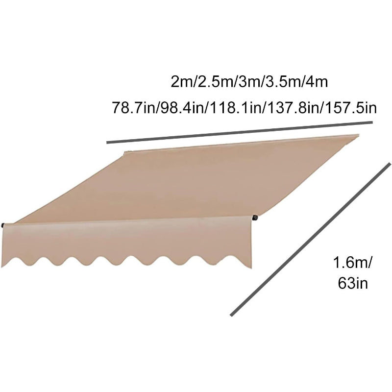 Beige 2M Reinforced Waterproof Polyester Canopy Fabric