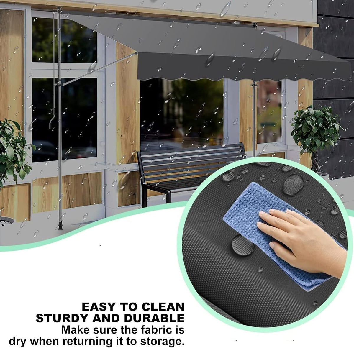 Green 180g/m² UV‑Resistant Canopy Fabric