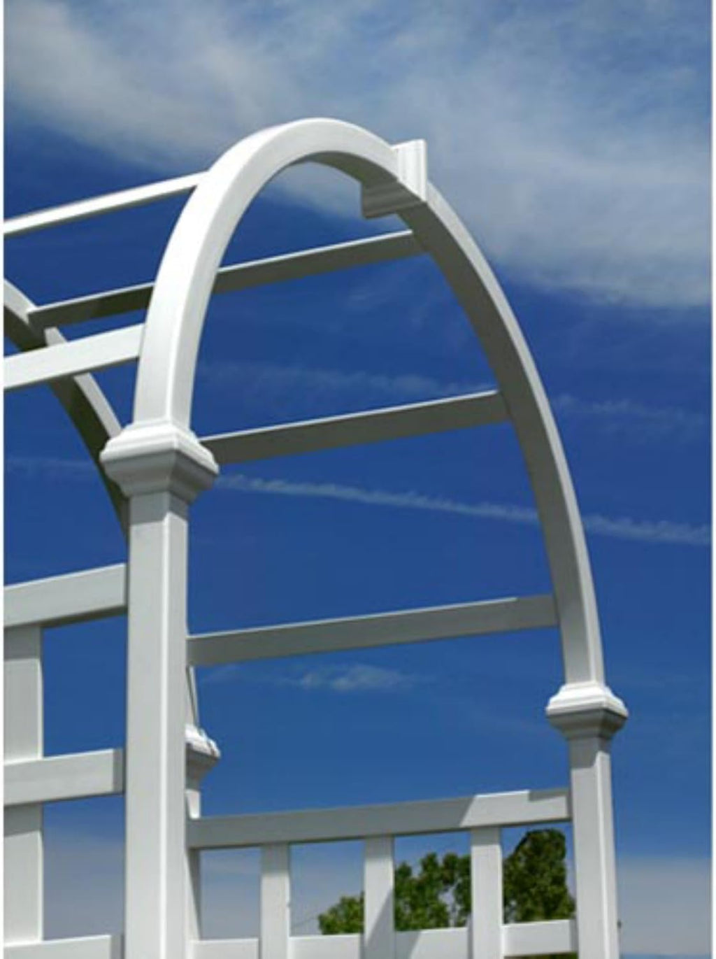 39"W x 81"H Vinyl Garden Arbor