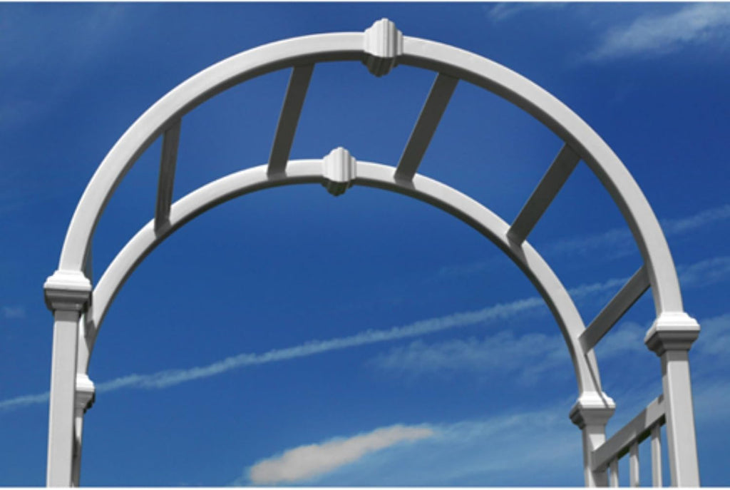 39"W x 81"H Vinyl Garden Arbor