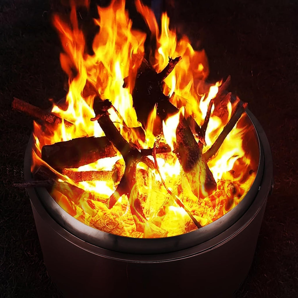 27 Inch Stainless Steel Smokeless Outdoor Fire Pit