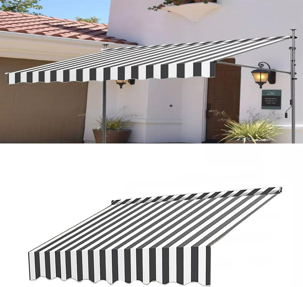 Gray‑White 180g/m² UV‑Resistant Canopy Fabric