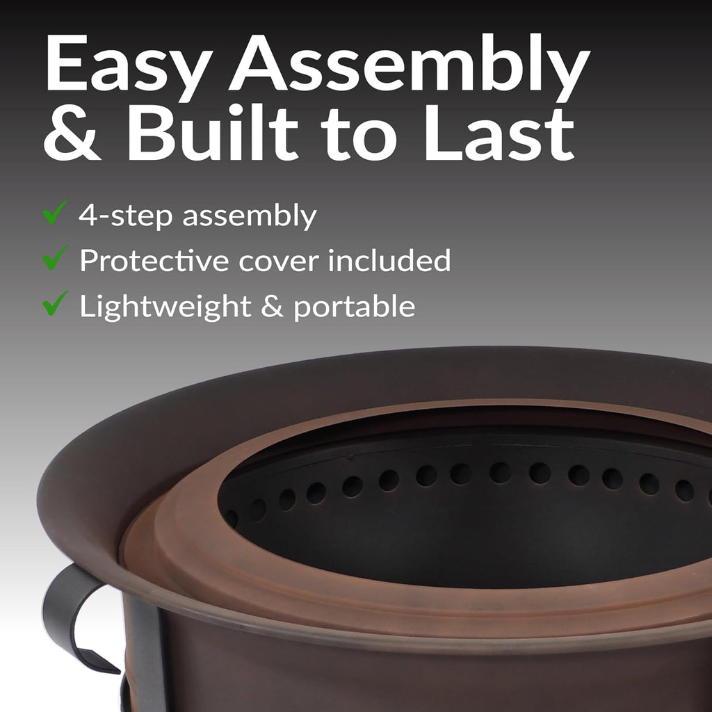 23‑Inch Cauldron Smokeless Patio Fire Pit